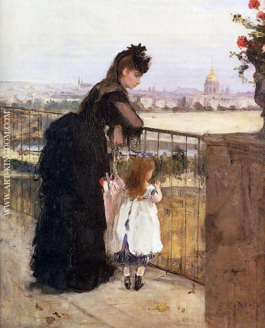 Woman and Child on a Balcony