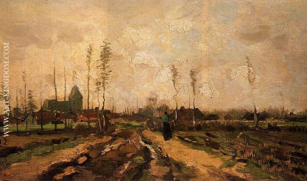 Landscape with Church and Farms