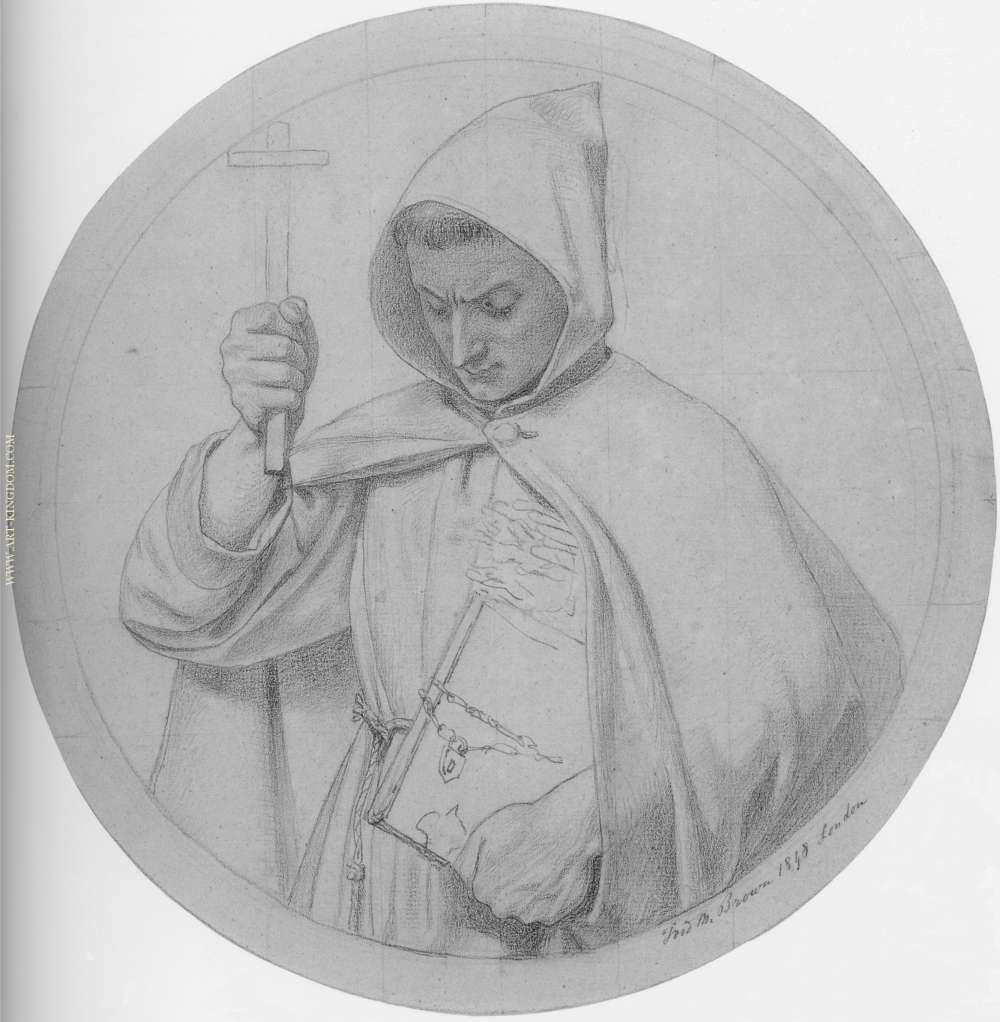 Study of a Monk representing Catholic Faith