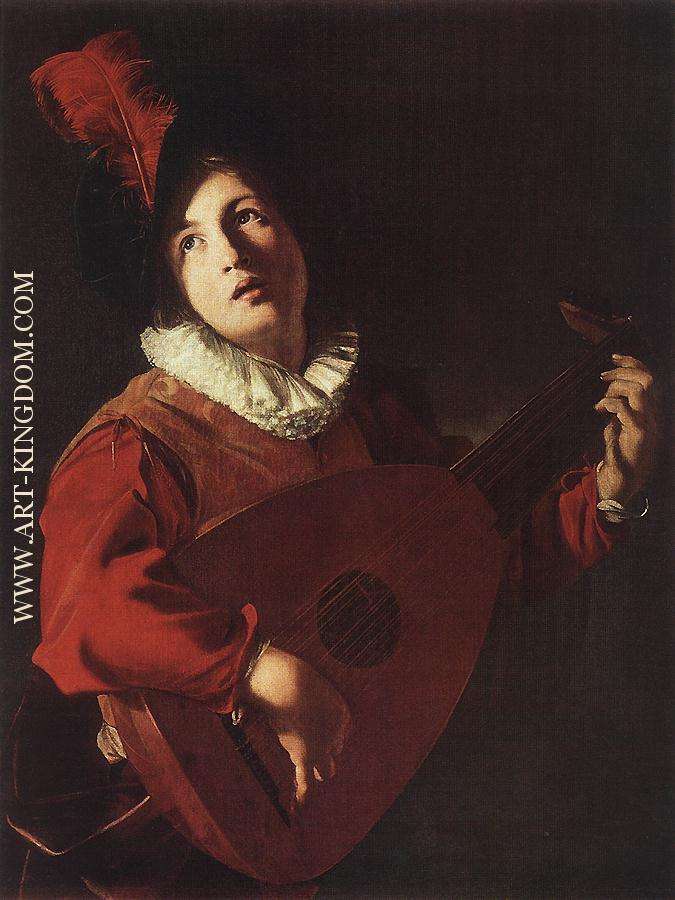 Lute Playing Young