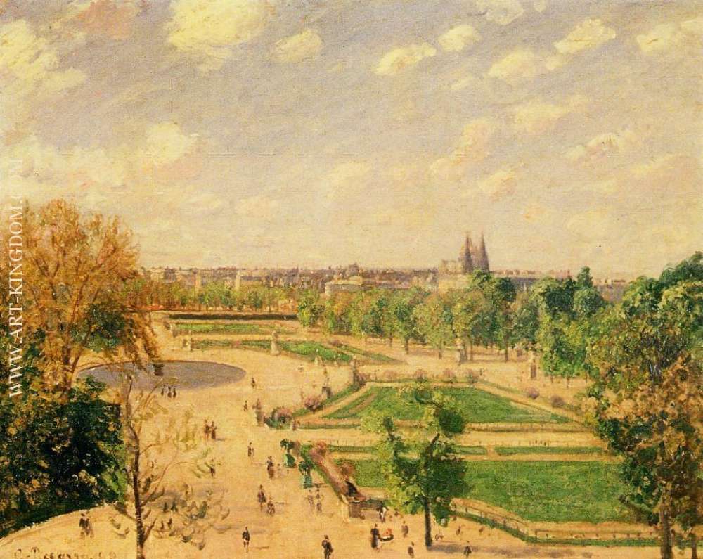 The Tuileries Gardens  Morning, Spring, Sun