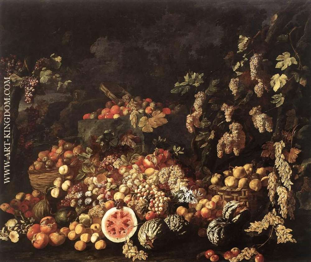 Still Life with Fruit and Flowers