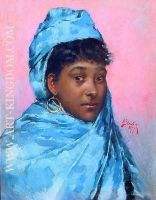 Young Woman in Blue 1877