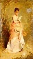 Girl with Doves