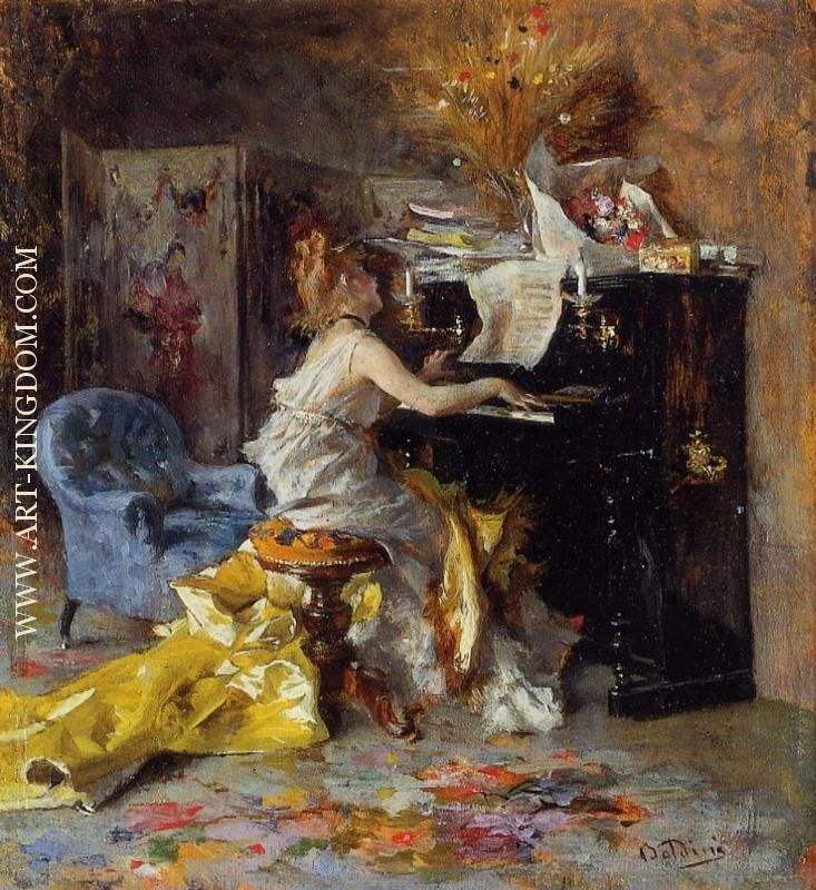 Woman at a Piano