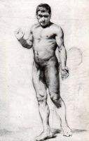 Estudio de hombre desnudo II 