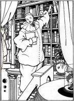 Designs for volumes the Pierrot s Library 