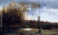 Riviere Avec Six Canards