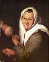 Old Woman with a Distaff