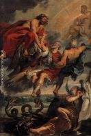 The Apotheosis of Henry IV and the Proclamation of the Regency of Marie de Medicis on May 14 1610 deta