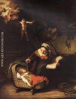 Rembrandt The Holy Family with Angels