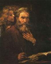 Rembrandt St Mathew and Angel