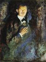 Self Portrait with Burning Cigarette