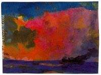 Sea with Colourful Sky