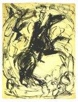 Circus rider etching 
