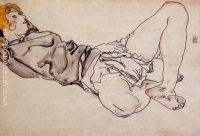 Reclining Woman with Blond Hair