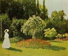 Lady In A Garden 1867