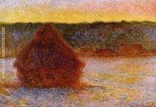 Grainstack at Sunset Winter