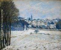 La neige Marly le Roi 1875