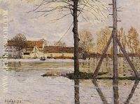 Ferry to the Ile de la Loge Flood