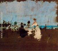 Damas en la playa