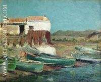 Paisaje con barcas