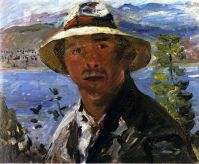 Self Portrait with Straw Hat