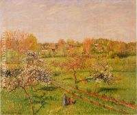 Morning Flowering Apple Trees Eragny