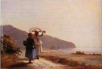 Two Woman Chatting by the Sea St Thomas