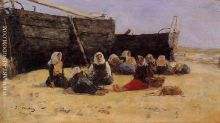 Fishwomen Seated on the Beach at Berck