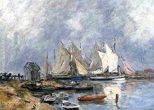 Trouville the Port Boats and Dinghys