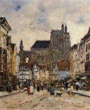 Abbeville Street and the Church of Saint Vulfran