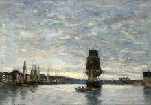 View of the Harbor at Trouville