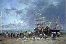Unloading a Newfoundland Fishing Boat
