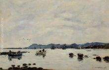 Golfe Juan the Bay and the Mountains of Esterel