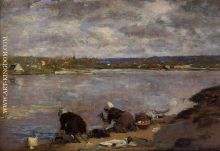 Laundresses on the Banks of the Touques 08