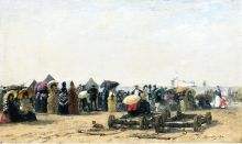 Beach Scene at Trouville 