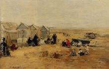 Deauville Beach Scene
