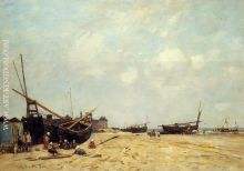 Fishing Boats Aground and at Sea
