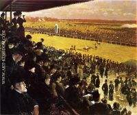 The Races at Longchamps from the Grandstand