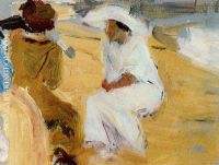 Women on the beach at San Sebastian