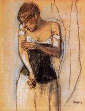 Woman Touching Her Arm