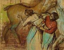 Two Laundresses and a Horse