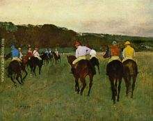 Running horses in Longchamp