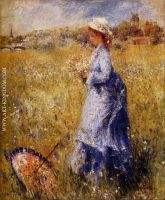 Girl Gathering Flowers