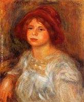 Young Girl Wearing a Red Hat