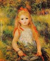 Little Girl with a Spray of Flowers