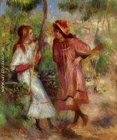 Two Girls in the Garden at Montmartre