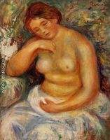 Seated Nude with a Bouquet