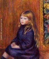 Seated Child in a Blue Dress